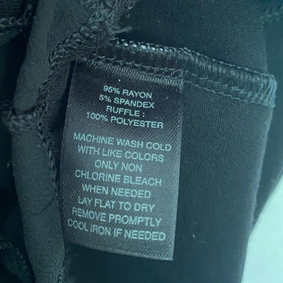 WHITE HOUSE BLACK MARKET LITTLE BLACK DRESS WITH RUFFLES SIZE SMALL - Picture 3 of 4